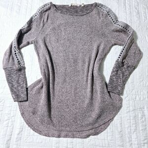 Soft Surroundings Gray Knit Top